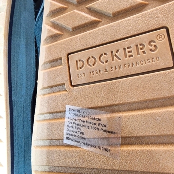 DOCKERS Men's Premium Flip Flop Sandals Size XL 12-13 - Picture 2 of 11